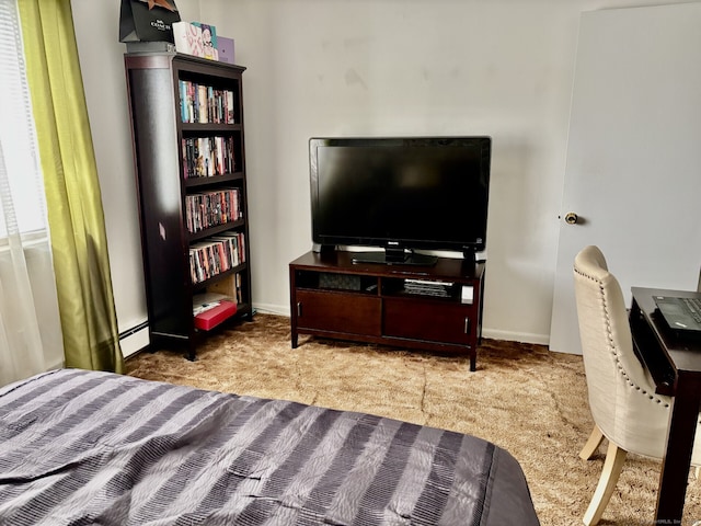 309 High Path Rd Unit 309, Windsor, CT 06095 - carpeted bedroom with baseboard heating and baseboards