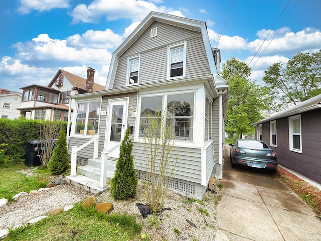 124 Richards St, West Haven, CT 06516 - colonial inspired home with entry steps and a gambrel roof