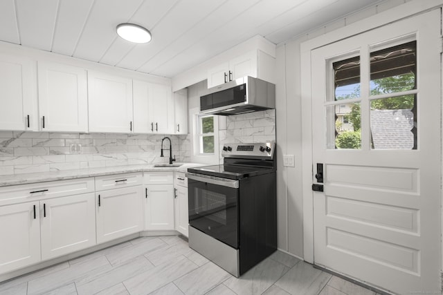 30 Buena Vista St, Farmington, CT 06085 - kitchen featuring appliances with stainless steel finishes, a sink, tasteful backsplash, and plenty of natural light