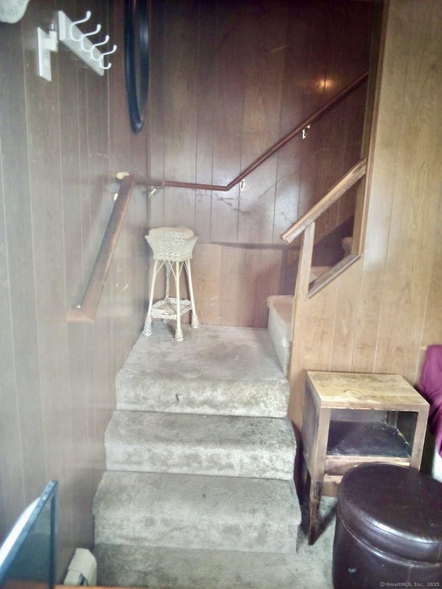 100 Roosevelt Ave, Torrington, CT 06790 - stairway with wooden walls