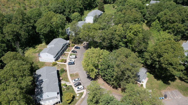 13 Hidden Knolls Cir Unit 13, Monroe, CT 06468 - aerial view of property and surrounding area featuring a forest