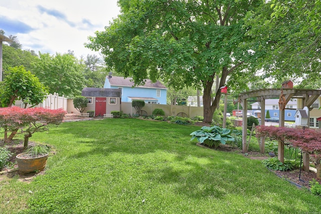 70 Cold Spring Cir, Naugatuck, CT 06770 - view of yard with a pergola