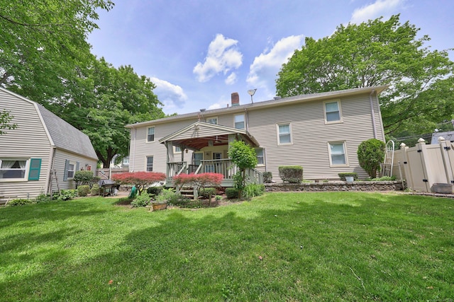 70 Cold Spring Cir, Naugatuck, CT 06770 - rear view of property with a chimney