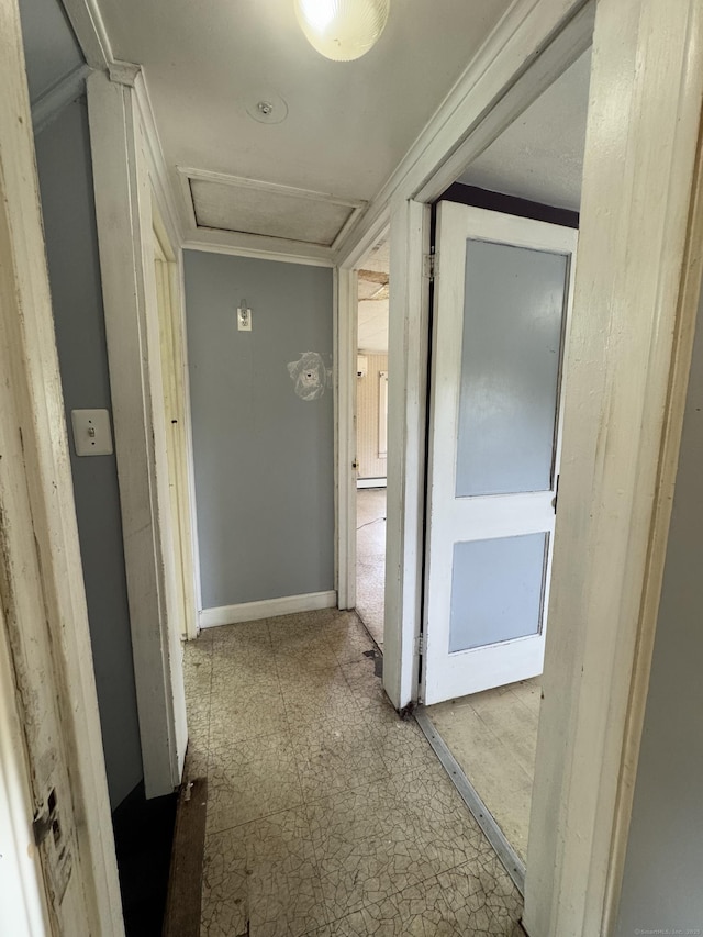 160 New Litchfield St, Torrington, CT 06790 - hallway with attic access