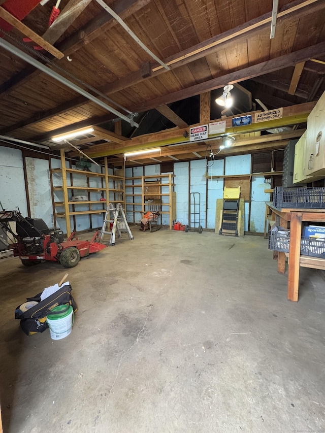 160 New Litchfield St, Torrington, CT 06790 - garage with a workshop area
