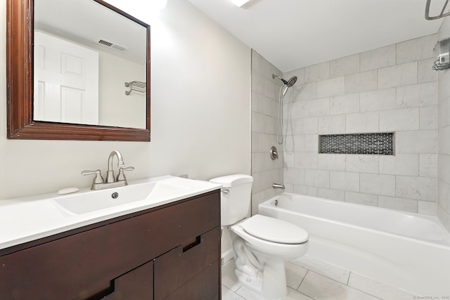 27 Pheasant Run Unit 27, Cromwell, CT 06416 - bathroom with vanity, shower / washtub combination, toilet, and tile patterned floors