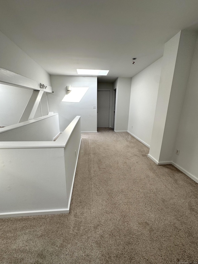 32 Pine St Unit 12Aka 15, Norwalk, CT 06854 - carpeted empty room with baseboards and a skylight