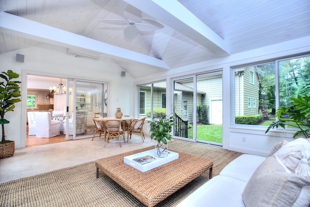 52 Woodside Ave, Westport, CT 06880 - sunroom / solarium with a chandelier and healthy amount of natural light
