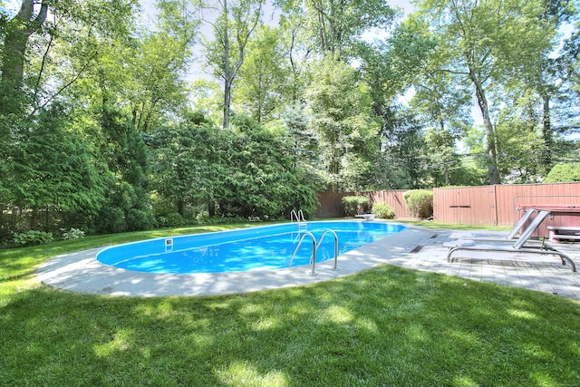 52 Woodside Ave, Westport, CT 06880 - view of swimming pool featuring a fenced backyard and a patio