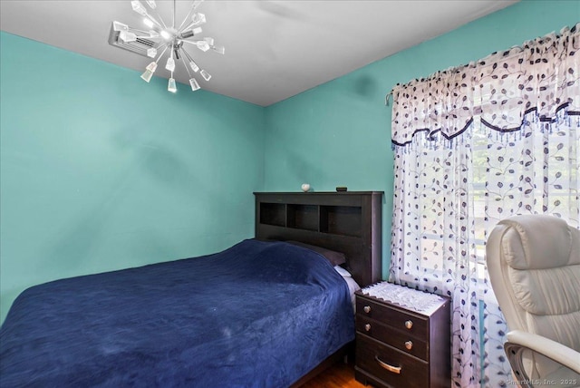 146 Whitewood Rd, Torrington, CT 06790 - bedroom with a chandelier