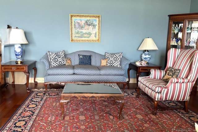 3200 Park Ave Unit 10A1, Bridgeport, CT 06604 - living area with wood finished floors and baseboards