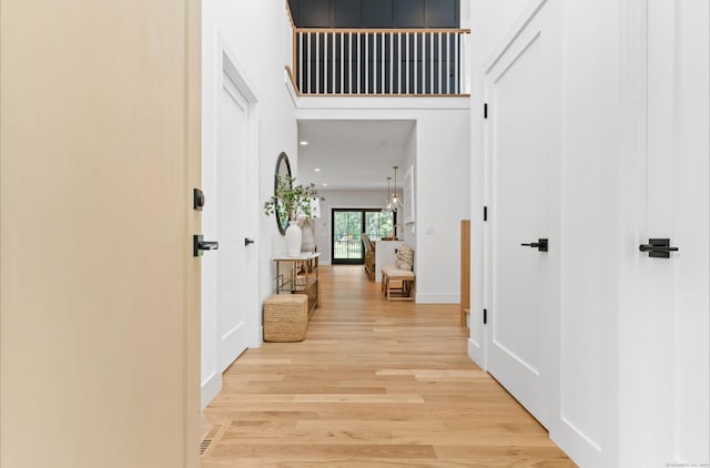 10 Singing Woods Rd, Norwalk, CT 06850 - corridor featuring light wood-type flooring and recessed lighting