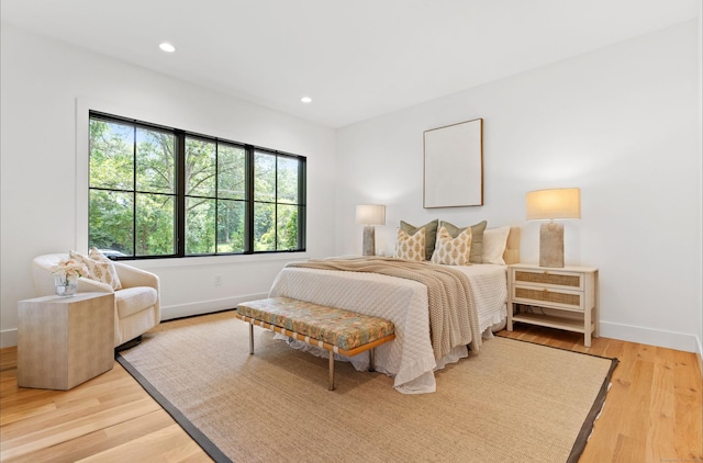 10 Singing Woods Rd, Norwalk, CT 06850 - bedroom featuring light wood-style flooring and recessed lighting