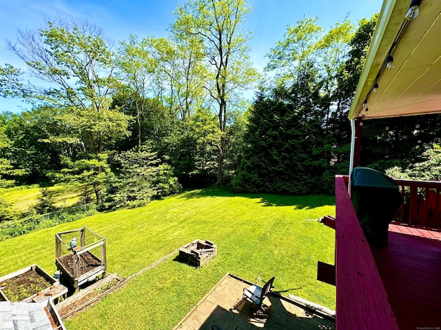 10 Laurel Trl, Durham, CT 06422 - view of grassy yard with a wooden deck