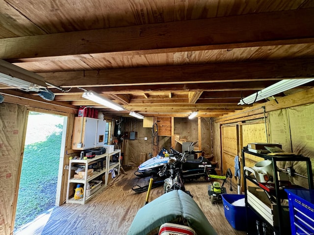 10 Laurel Trl, Durham, CT 06422 - basement with a garage and wood finished floors