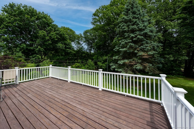 39 Ivy Dr, Southington, CT 06489 - deck featuring a yard and view of scattered trees