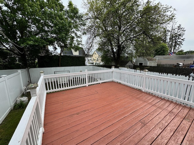 82 Louisiana Ave, Bridgeport, CT 06610 - deck featuring a fenced backyard