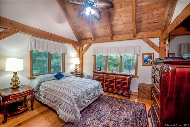 9A Obtuse Rocks Rd, Brookfield, CT 06804 - bedroom featuring wood finished floors, multiple windows, wooden ceiling, and a ceiling fan