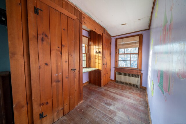 25 Gray Ledge Rd, Branford, CT 06405 - hallway with radiator heating unit and wood-type flooring