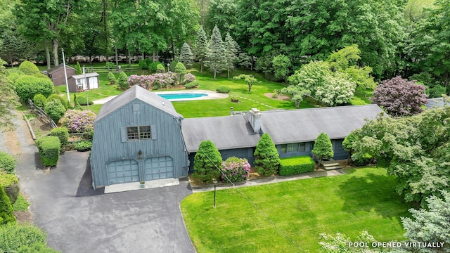 475 Hoyt St, Darien, CT 06820 - view from above of property with a tree filled landscape