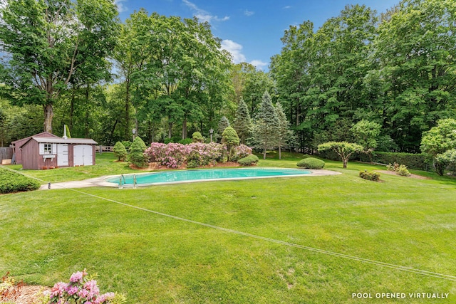 475 Hoyt St, Darien, CT 06820 - view of green lawn with an outdoor pool