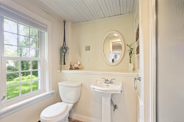 8 Cider Mill Rd, Tolland, CT 06084 - half bath with healthy amount of natural light and toilet