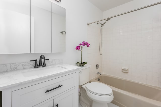 125 Warner Hill Rd Unit 74, Stratford, CT 06614 - bathroom with vanity, toilet, and tub / shower combination