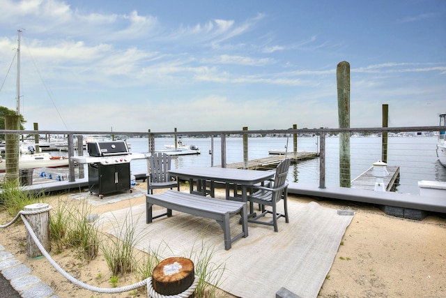 26 Cove Ave Apt 3B, Norwalk, CT 06855 - dock area featuring a water view