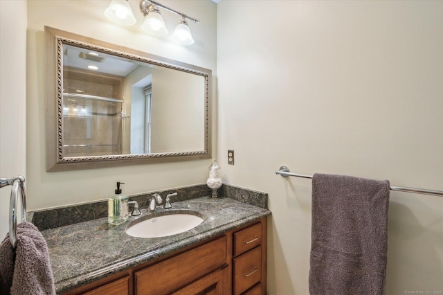 33 Cold Spring Rd, Avon, CT 06001 - bathroom featuring vanity and a shower with door