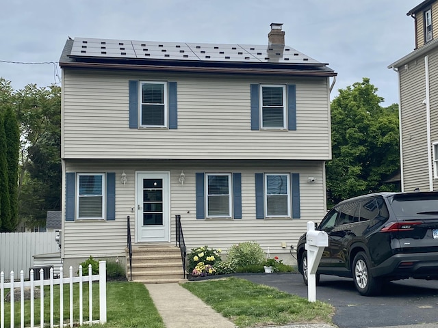 10 Richards Ave, Seymour, CT 06483 - view of front facade with entry steps and a chimney