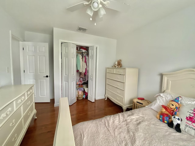 10 Richards Ave, Seymour, CT 06483 - bedroom featuring wood finished floors, a closet, ceiling fan, and baseboards