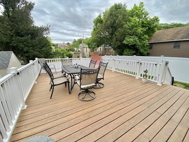10 Richards Ave, Seymour, CT 06483 - wooden deck with outdoor dining area