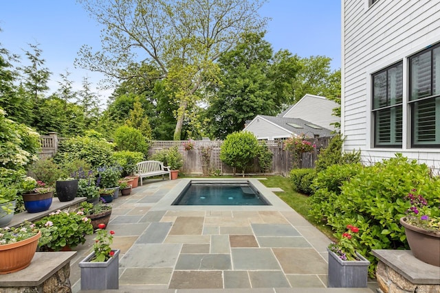 5 Oakleigh Ct, Norwalk, CT 06853 - view of pool featuring a hot tub, a fenced backyard, and a patio