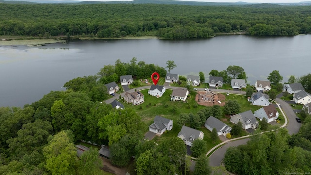 100 Silver Island Way Unit 100, Berlin, CT 06037 - aerial view of property's location with a forest, nearby suburban area, and a nearby body of water