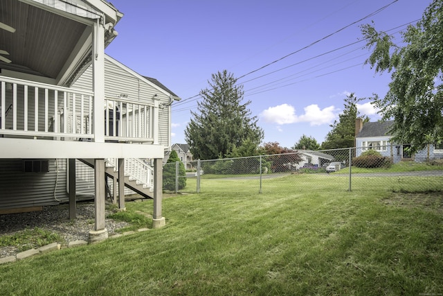 8 Lindsley St, Waterbury, CT 06708 - view of yard with stairway and a deck