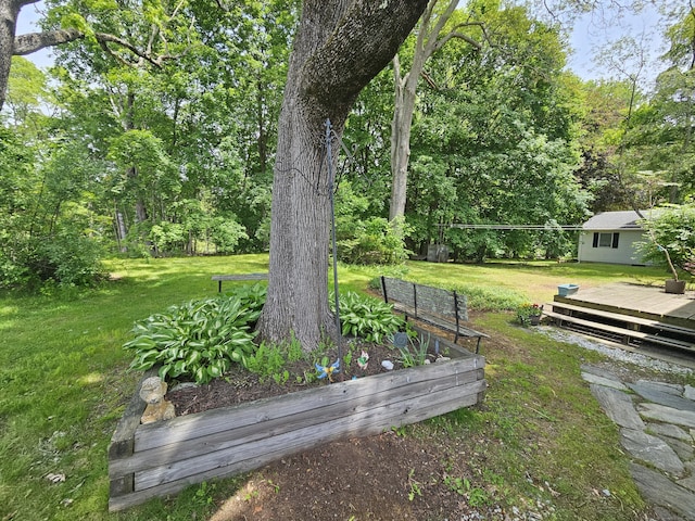 100 Morin Ave, Killingly, CT 06239 - view of green lawn featuring a deck