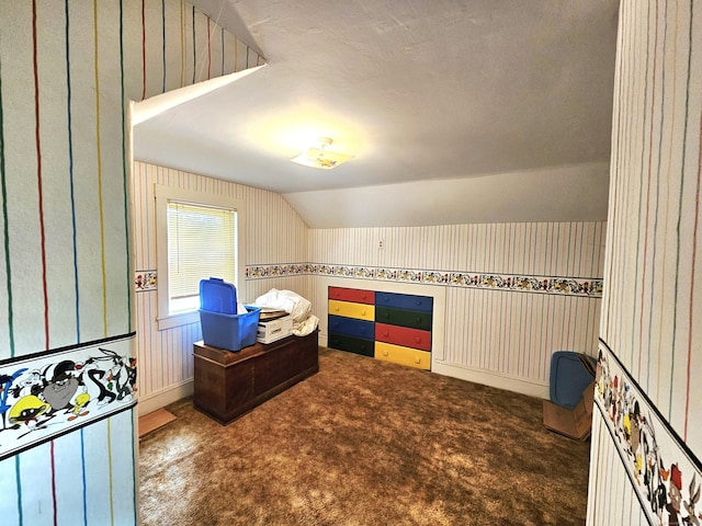 100 Morin Ave, Killingly, CT 06239 - game room featuring carpet floors and lofted ceiling