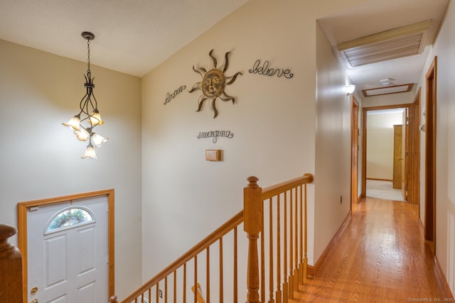 169 Dunn Rd, Coventry, CT 06238 - corridor featuring an upstairs landing and light wood-style floors