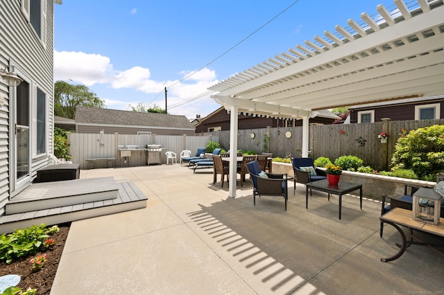 26 Parkway S, New London, CT 06320 - fenced backyard featuring outdoor dining area and a patio