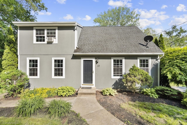 13 Williams Ct, Wolcott, CT 06716 - view of front of property with a shingled roof and cooling unit