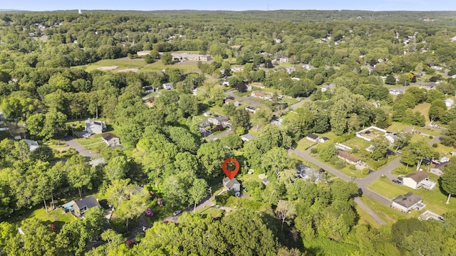 13 Williams Ct, Wolcott, CT 06716 - aerial overview of property's location with a forest