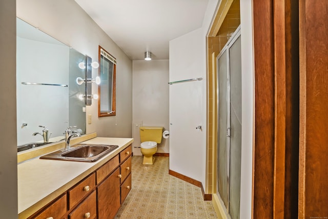 30 Bartling Dr, Easton, CT 06612 - full bath with toilet, vanity, a stall shower, and baseboards
