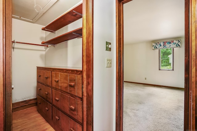 30 Bartling Dr, Easton, CT 06612 - spacious closet featuring light colored carpet and attic access