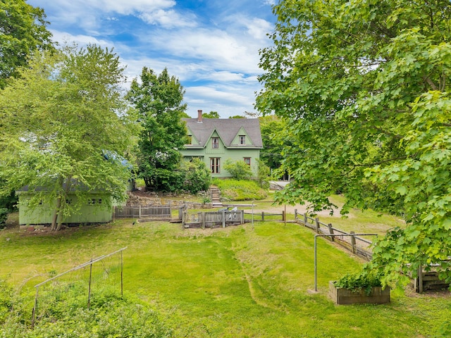 187 Whitehall Ave, Stonington, CT 06355 - view of yard featuring a garden