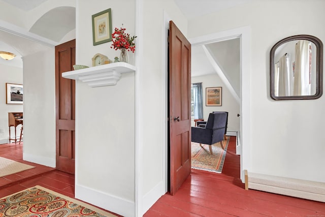 187 Whitehall Ave, Stonington, CT 06355 - hall with wood finished floors and baseboards
