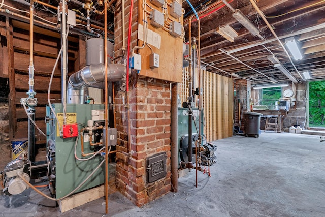 187 Whitehall Ave, Stonington, CT 06355 - below grade area with a heating unit