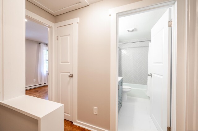 239 Old Farms Rd Apt 15B, Avon, CT 06001 - hall with a baseboard heating unit