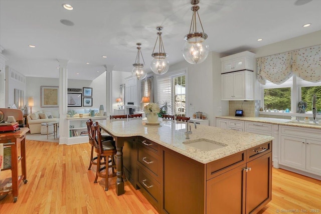 2 Lake Louise Dr, Westbrook, CT 06498 - kitchen with a sink, open floor plan, healthy amount of natural light, and recessed lighting