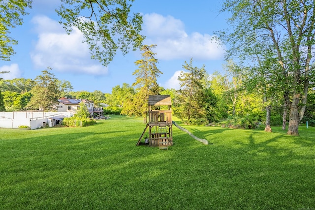 20 Karen Rd, Danbury, CT 06811 - view of green lawn with a playground