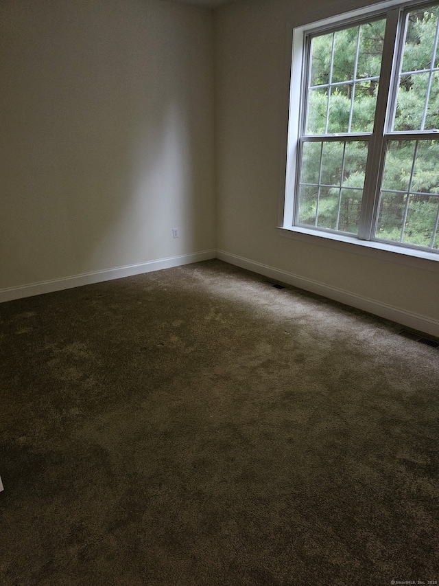 17 Marble Faun Ln Unit 17, Windsor, CT 06095 - unfurnished room with healthy amount of natural light, baseboards, and dark colored carpet